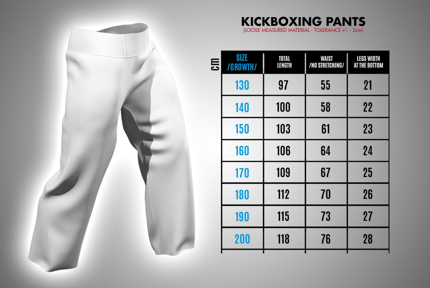 Kickboxing pants